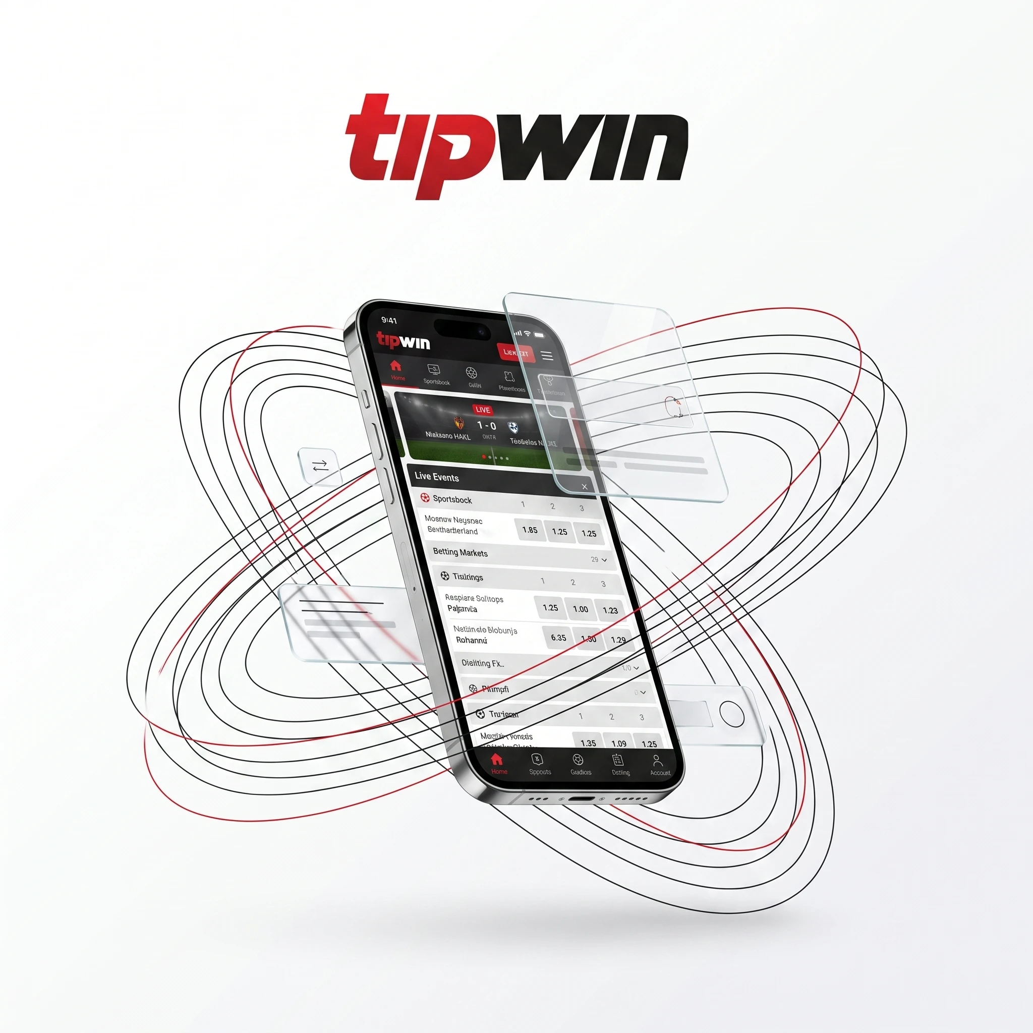 Tipwin Sportwetten-App mit mobilen Livewetten und Kontofunktionen